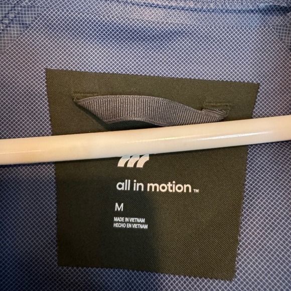 All In Motion Mens Outdoor Hiking Camping  Waterproof Hooded Jacket Green Medium - Picture 6 of 7